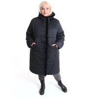 Куртка женская зимняя большого размера на верблюжьей шерсти WT2156